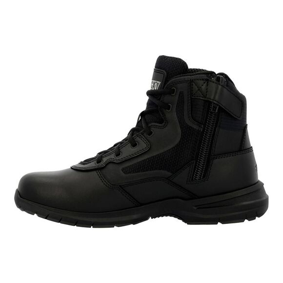 Rocky Mens Cadet Side Zip 6" Black Boots (NWT) - Picture 3 of 5